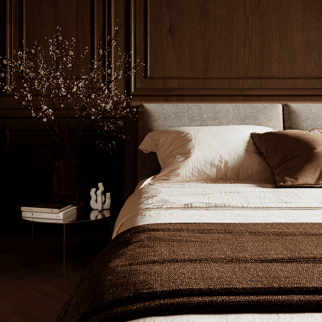 Кровать двуспальная Vienna Noir с мягким изголовьем и подъемным механизмом - Изображение -1