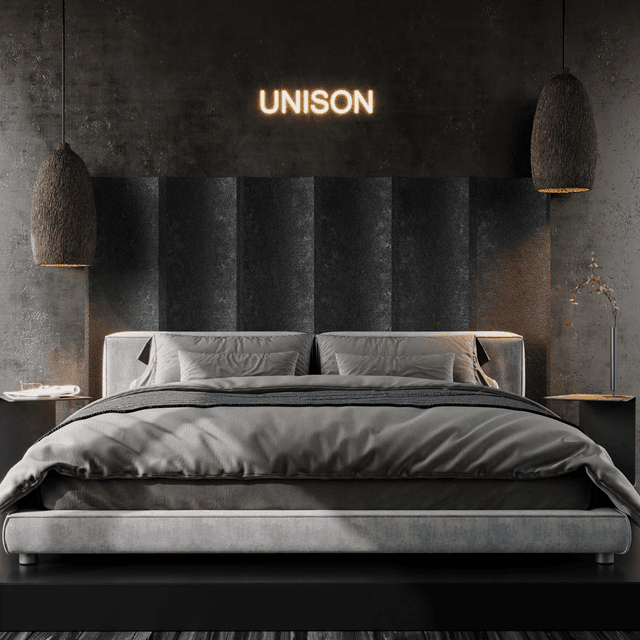 Кровать двуспальная Soft с мягким изголовьем. - Изображение -1